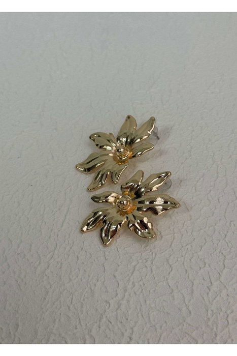 Heliophilia Silver Pendientes de Latón Dorado, Cierre a Presión, 2 Pulgadas de Largo KPEGMSA3355
